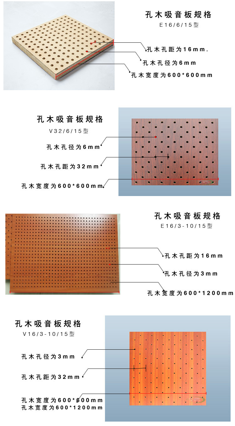 吸音板規(guī)格 孔木吸音板規(guī)格 吸音板規(guī)格(圖2)