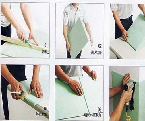 聚酯纖維吸音板裁剪圖 聚酯纖維吸音板墻面安裝方法(圖1)