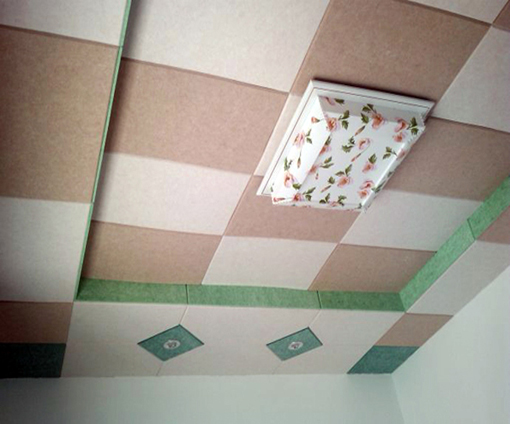 聚酯纖維吸音板吊頂安裝效果圖 聚酯纖維吸音板裝修效果圖(圖2)