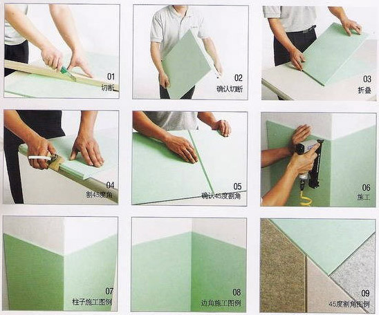 聚酯吸音板陰陽(yáng)角處理方法 聚酯吸音板安裝(圖2)