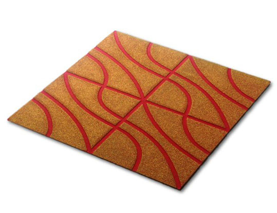 浮雕燙金聚酯纖維吸音板,聚酯纖維吸音板 浮雕燙金聚酯纖維吸音板(圖1)