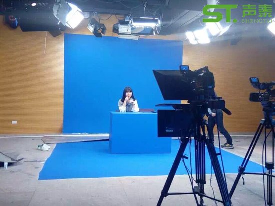 學(xué)校演播廳環(huán)保吸音板裝修效果圖(圖2) 學(xué)校演播廳環(huán)保吸音板裝修效果圖(圖2)