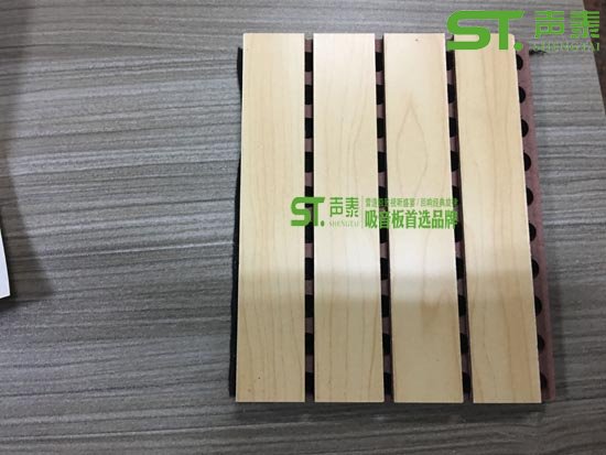 三聚氰胺吸音板--楓木色防火槽木吸音板(圖1) 三聚氰胺吸音板--楓木色防火槽木吸音板(圖1)