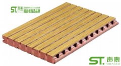 武漢體育館防火槽木吸音板裝修、施工