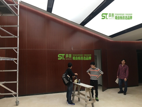 南昌墻面報告廳微孔吸音板裝修效果圖(圖1) 南昌墻面報告廳微孔吸音板裝修效果圖(圖1)