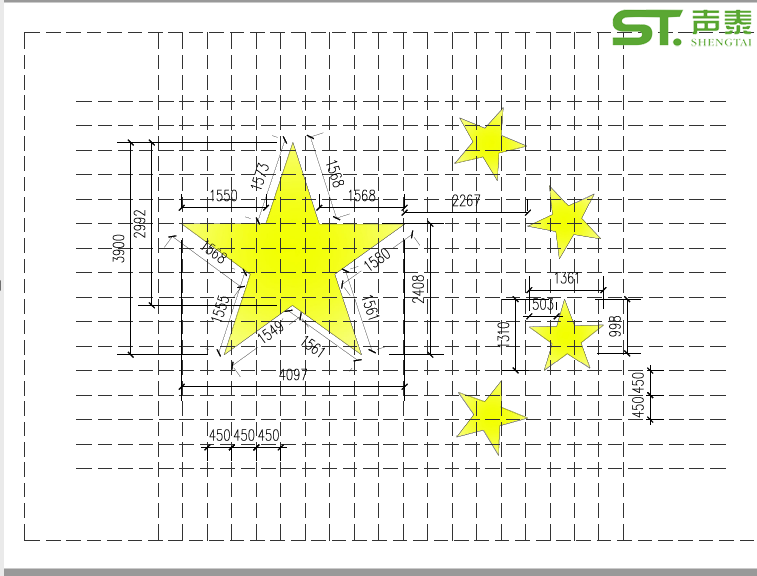 體育館懸吊空間吸聲體(圖5) 體育館懸吊空間吸聲體(圖5)